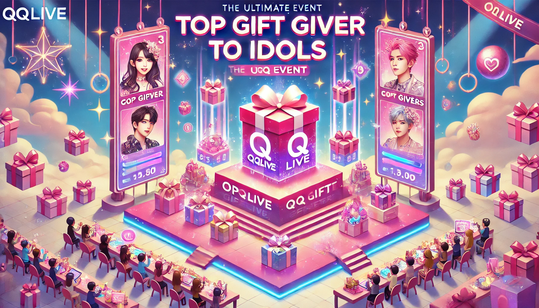 Top tặng quà idol tại QQLive